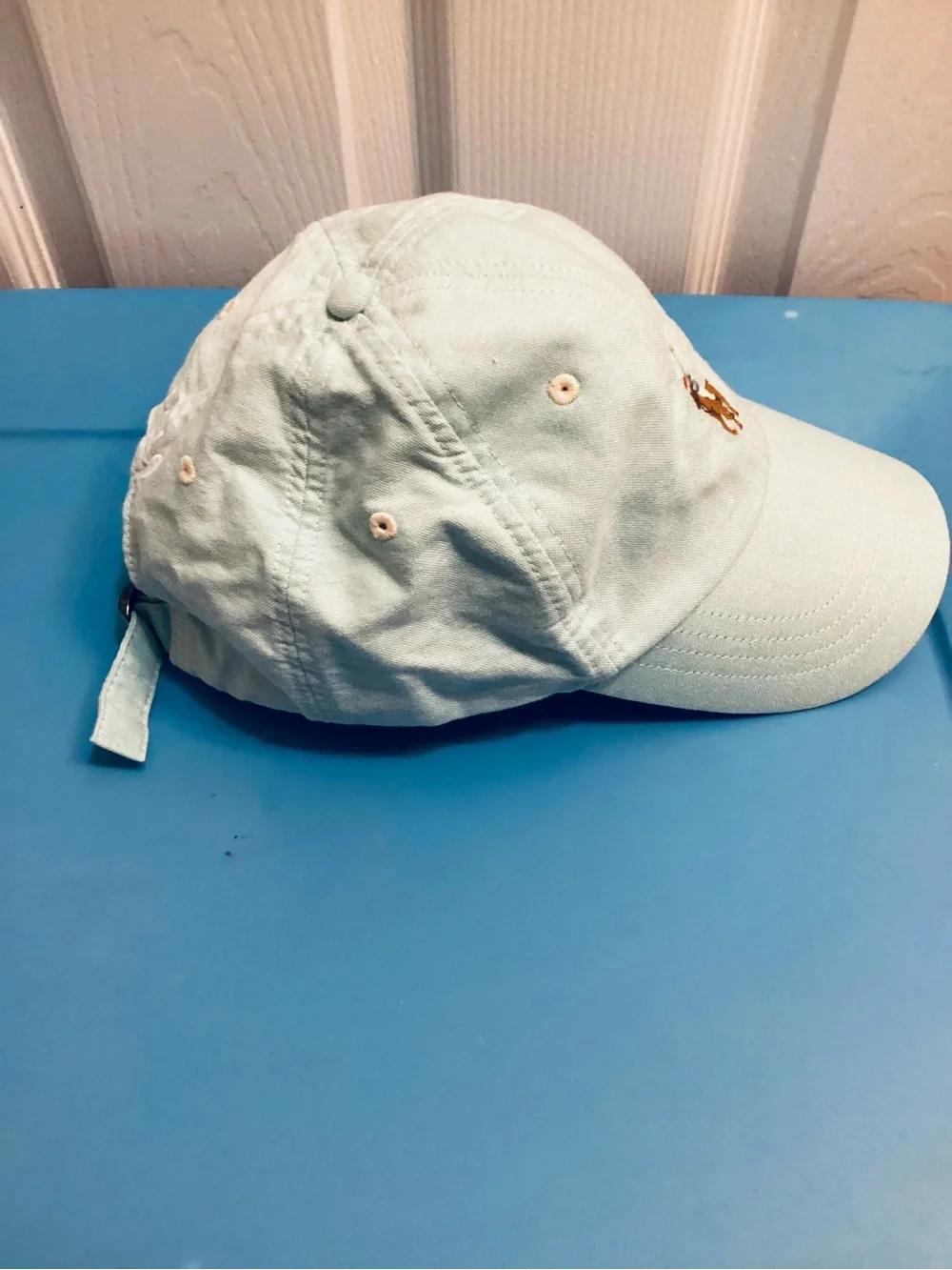 Polo by Ralph Lauren Light Mint Baseball Cap with Pony Logo